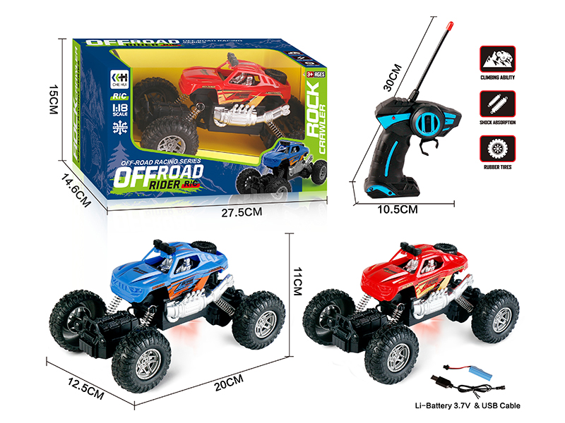 27Mhz 1:18 4 Channel Remote Control Climbing Car With Lights(Included Batteries)