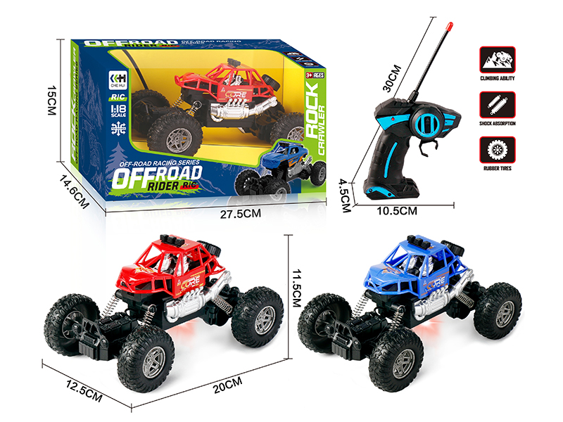 27Mhz 1:18 4 Channel Remote Control Climbing Car With Lights(Not Included Batteries)