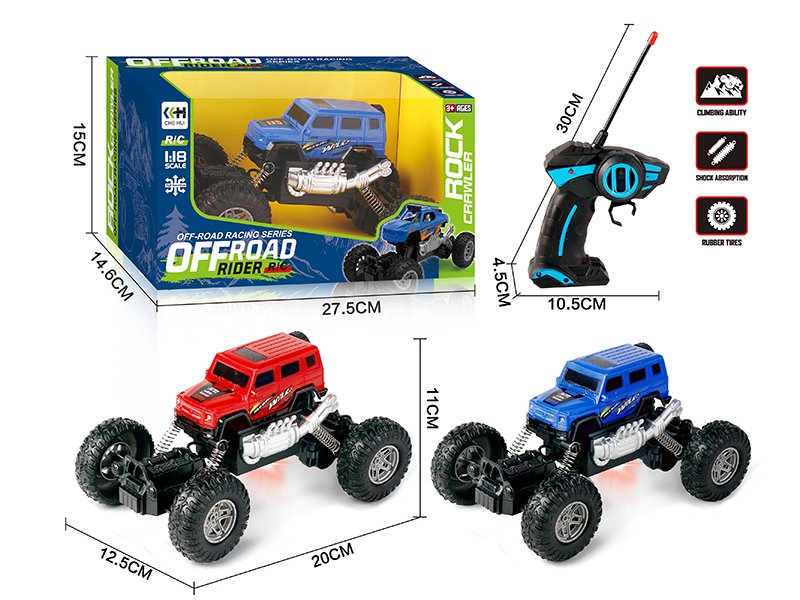 27Mhz 1:18 4 Channel Remote Control Climbing Car With Lights(Not Included Batteries)