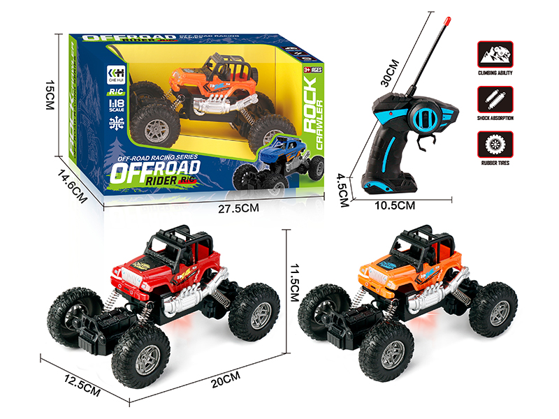 27Mhz 1:18 4 Channel Remote Control Climbing Car With Lights(Not Included Batteries)