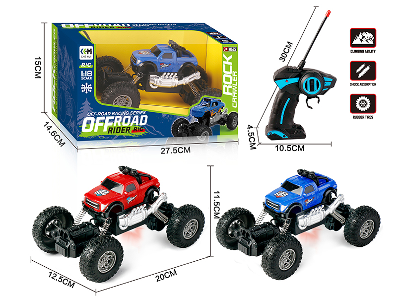 27Mhz 1:18 4 Channel Remote Control Climbing Car With Lights(Not Included Batteries)
