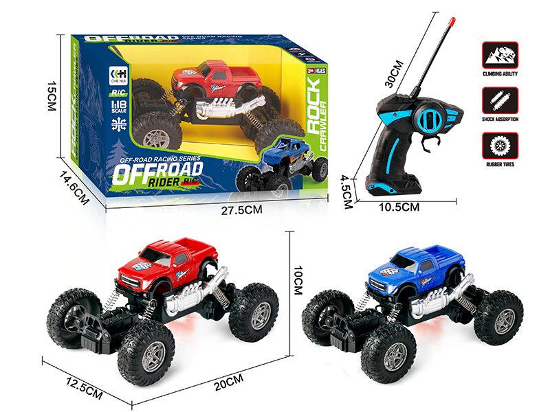 27Mhz 1:18 4 Channel Remote Control Climbing Car With Lights(Not Included Batteries)