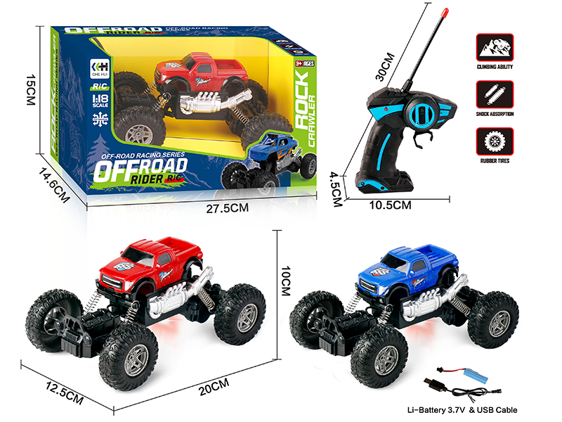 27Mhz 1:18 4 Channel Remote Control Climbing Car With Lights(Included Batteries)