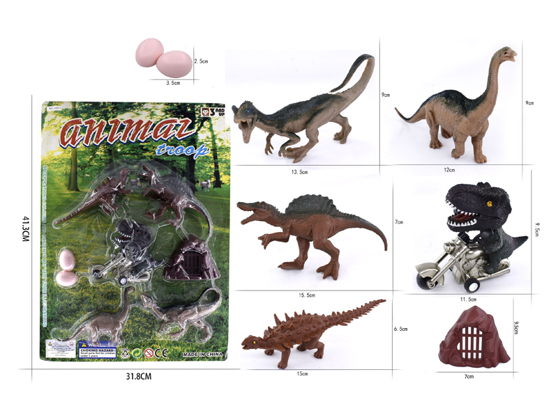 Dinosaur Friction Spray Painted Motorcycle Set