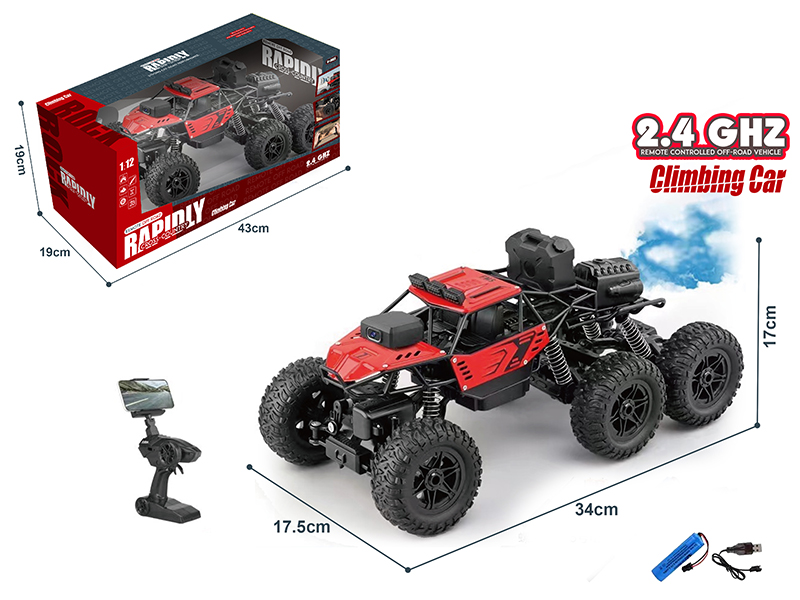 2.4G Remote Control Alloy Spray Climbing Car With Camera
