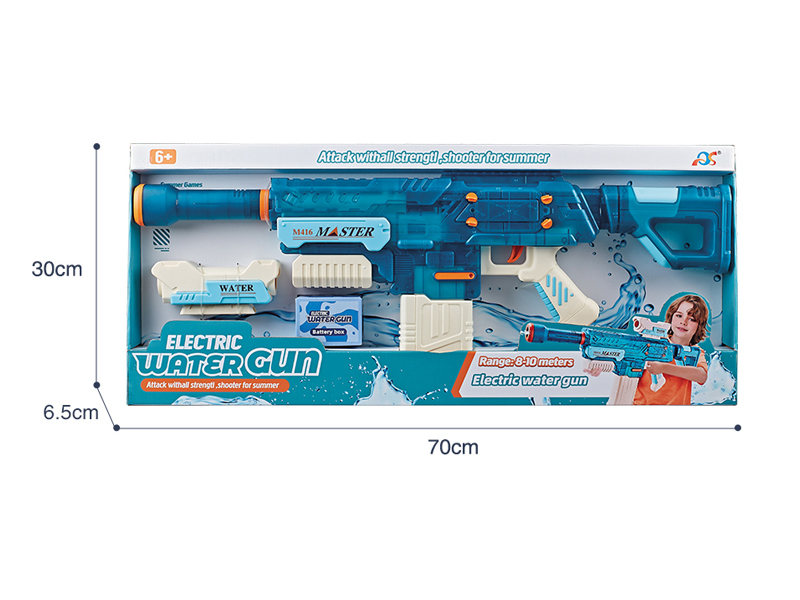 B/O Transparent Long Water Gun
