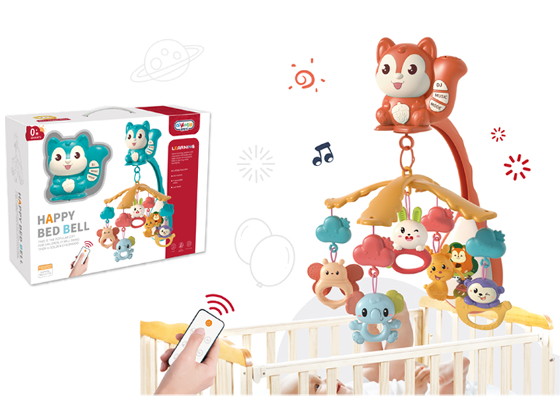 Squirrel Bed Bell Toy