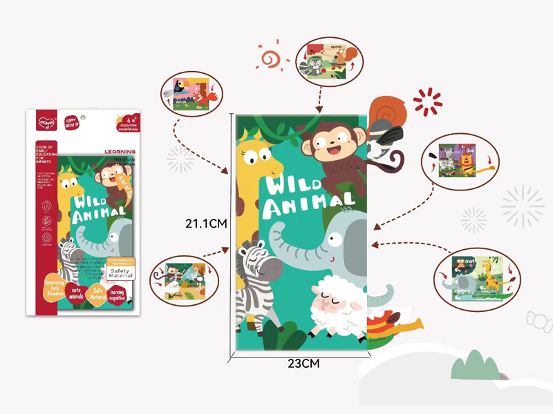 Forest Animals Tail Cloth Book