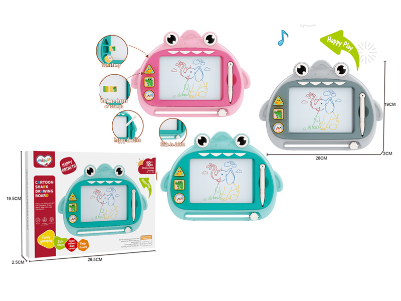 Colorful Magnetic Shark Writing Board