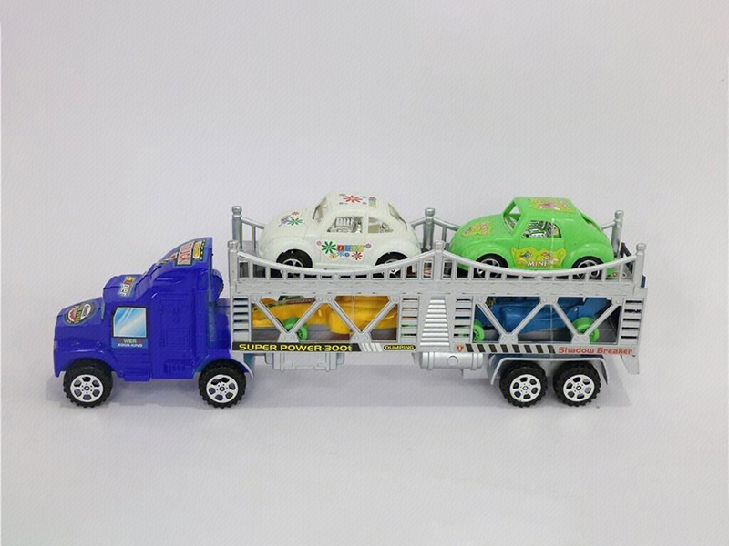 Spray-Painted Friction Double Decker Tow Truck