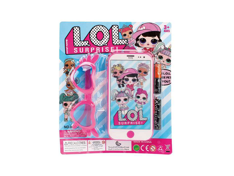 Mobile Phone With Lights And Music + Glasses +2 Batteries