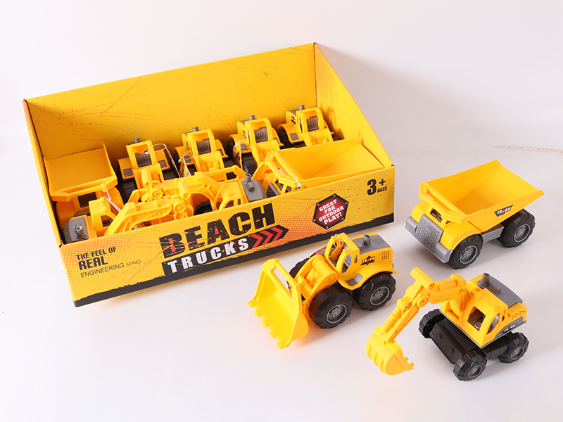 Slide Small Size Engineering Truck 12pcs