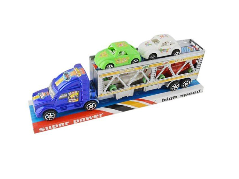 Spray-Painted Friction Double Decker Tow Truck