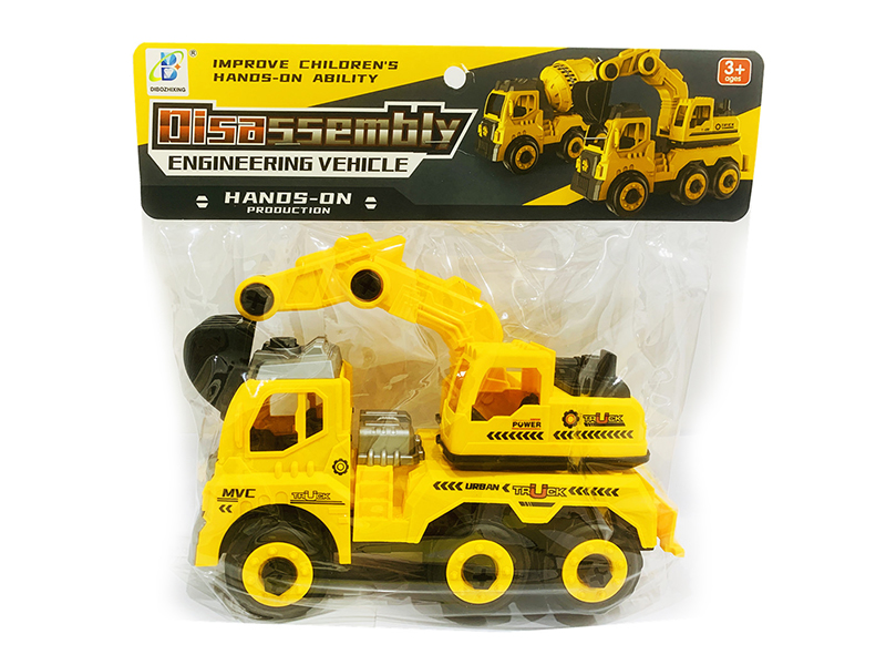 DIY Assembly Slide Engineering Excavator(With 1 Screwdriver)