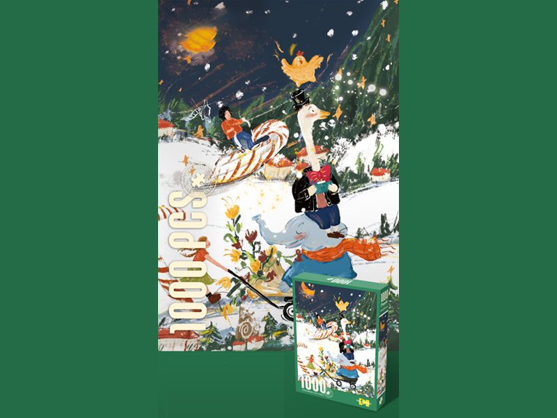 1000PCS Velvet Puzzle