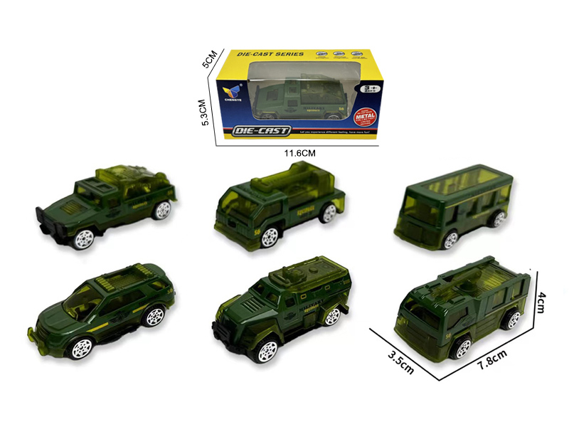 1:64 Slide Military Alloy Vehicle