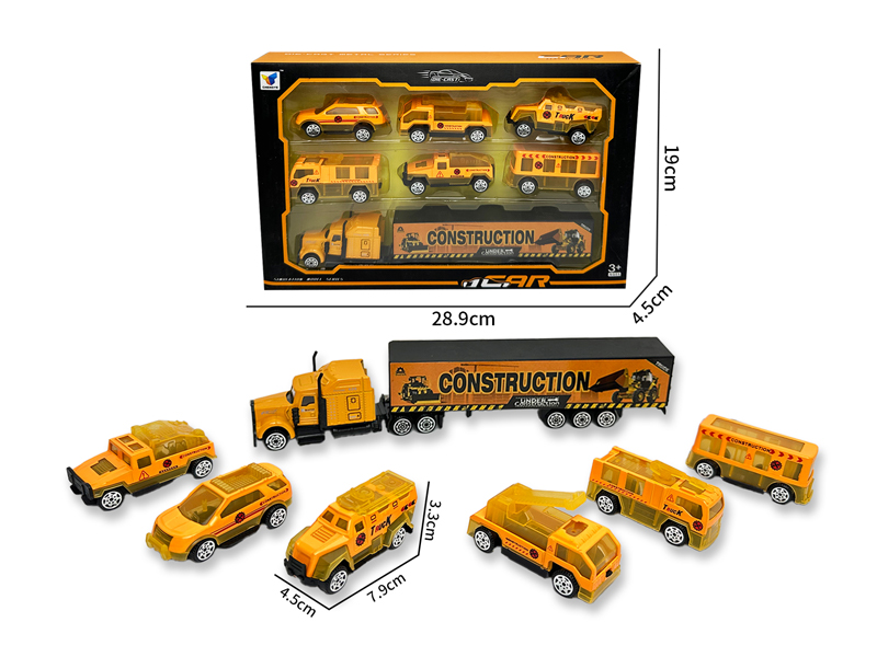 1:64 Slide Alloy Engineering Vehicle Set