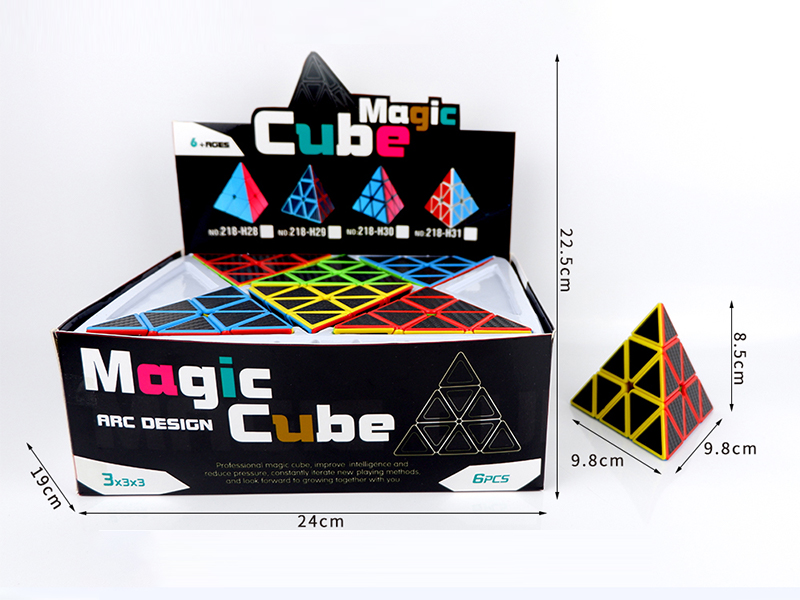 Pyramid Solid Color Magic Cube(6PCS)
