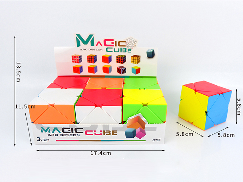 Solid Color Diagonal Magic Cube(6PCS)