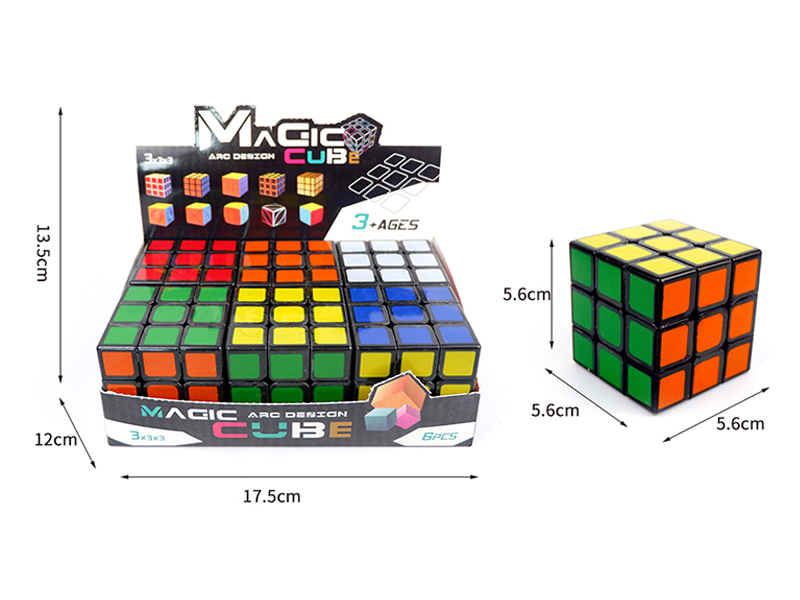 5.6CM Fillet Third Order Magic Cube(6PCS)