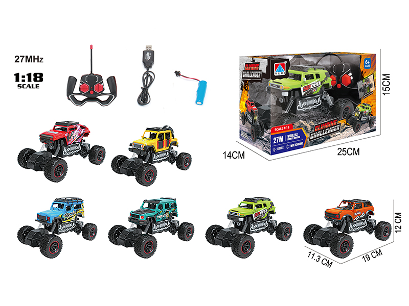 1:18 4 Channel Remote Control Climbing Car With Light