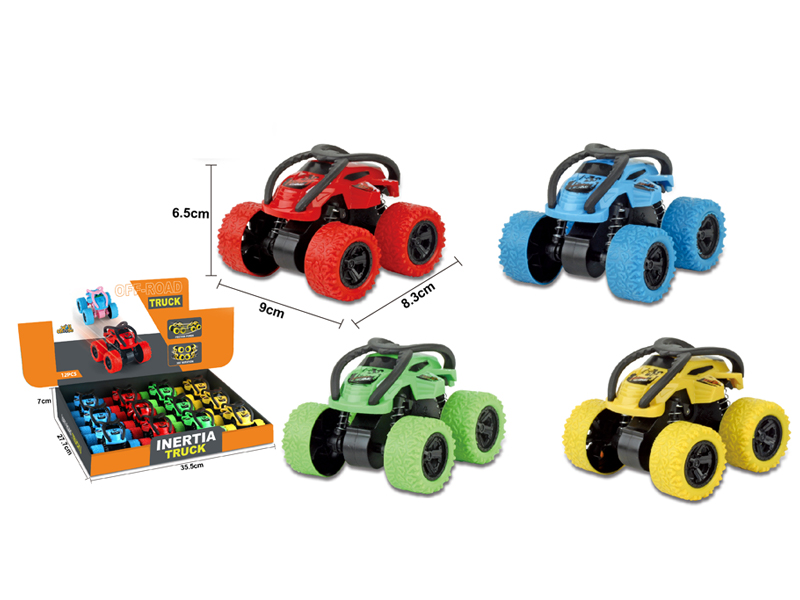 Friction Stunt Rolling Off-Road Vehicle 12PCS