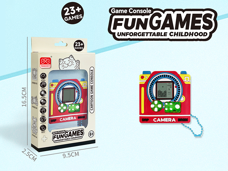 Mini Tetris Camera Pendant Game Console