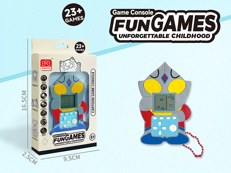 Mini Tetris Superman Pendant Game Console