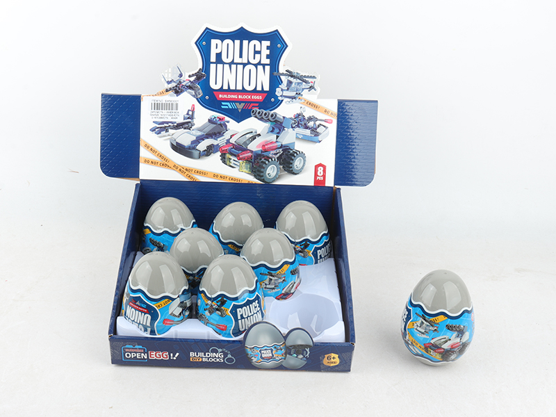 Police Car Building Blocks 8PCS