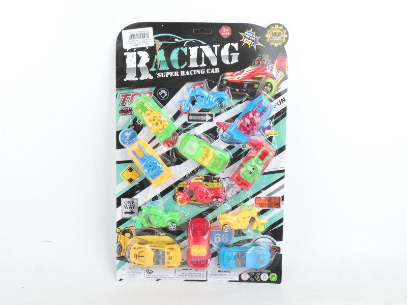 4 Slide Tanks + 4 Motorcycles + 4 Cars