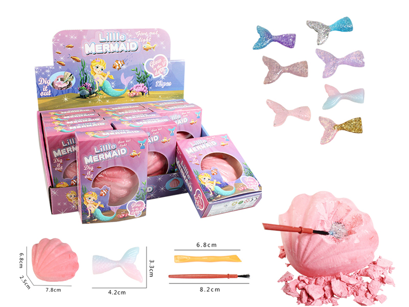 12PCS DIY Archaeological Mermaid Tail Shell