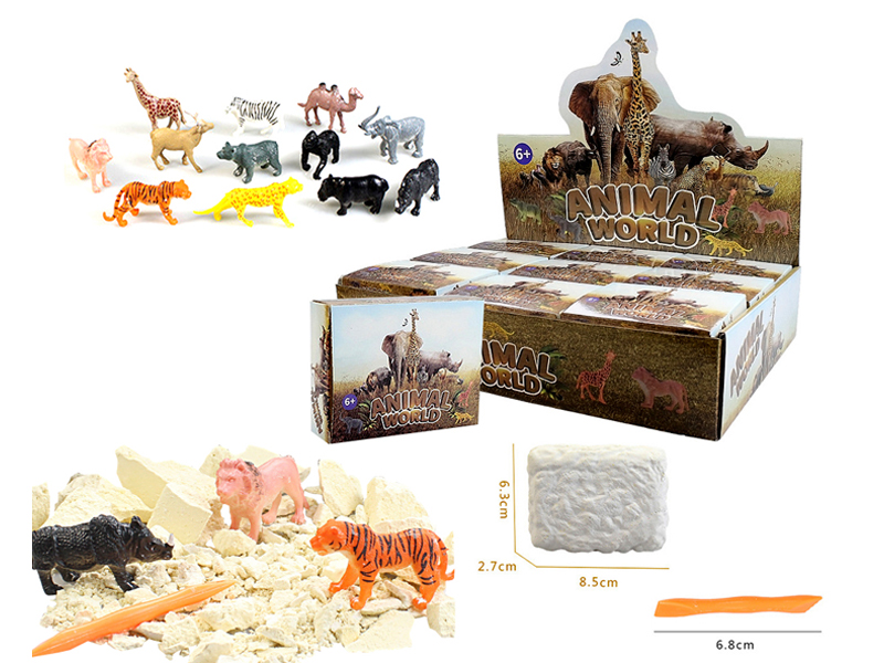 18PCS DIY Archaeological Wildlife
