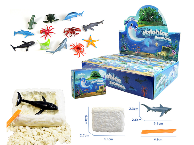 18PCS DIY Archaeological Marine Organism