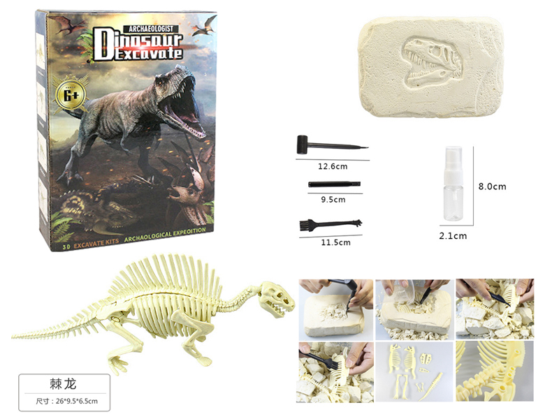 DIY Archaeological Assembling Dinosaur Like Stones-Spinosaurus