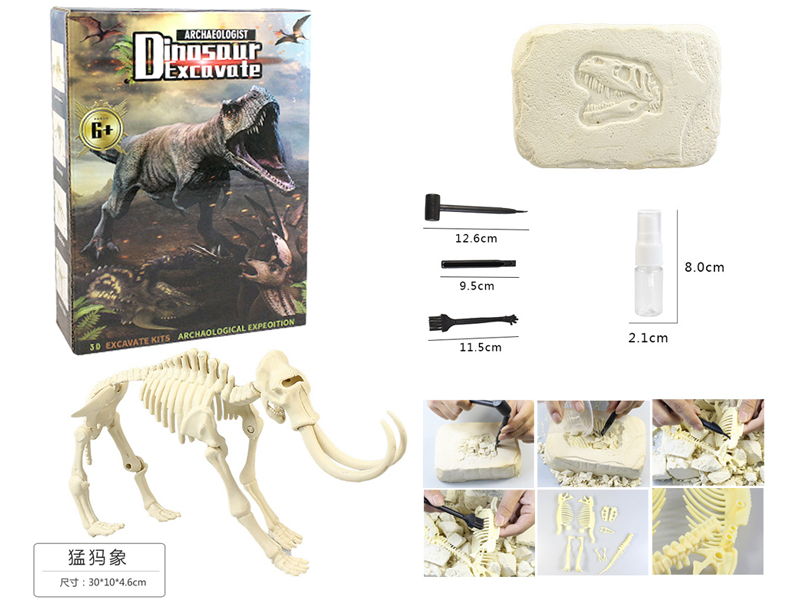 DIY Archaeological Assembling Dinosaur Like Stones-Mammoth