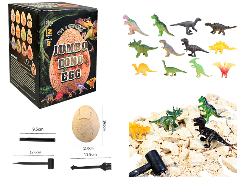 DIY Archaeological Colored Dinosaur Fossils