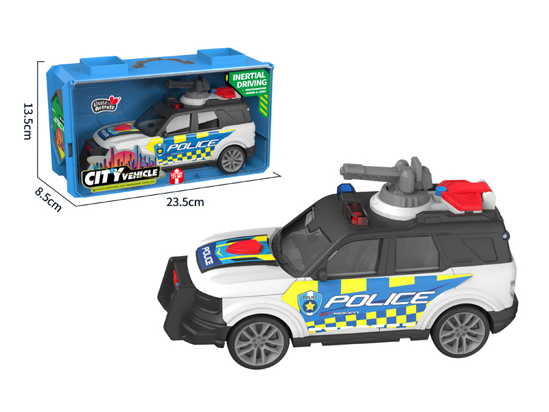 Friction Police Car With Sound And Light