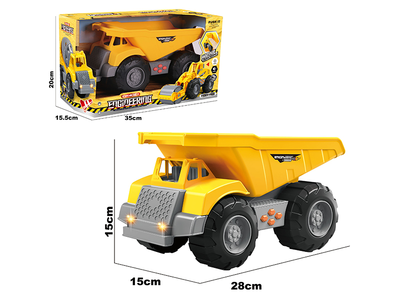 Friction Engineering Truck With Light And Music