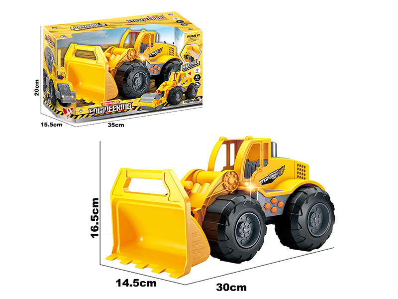 Friction Engineering Truck With Light And Music