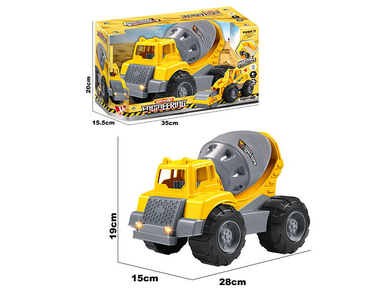 Friction Engineering Truck With Light And Music