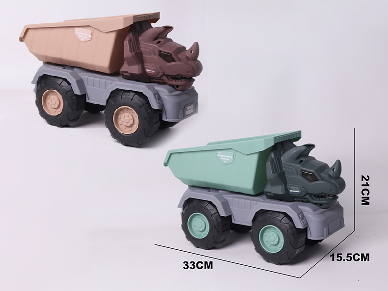 Slide Triceratops Engineering Truck(Dump Truck)