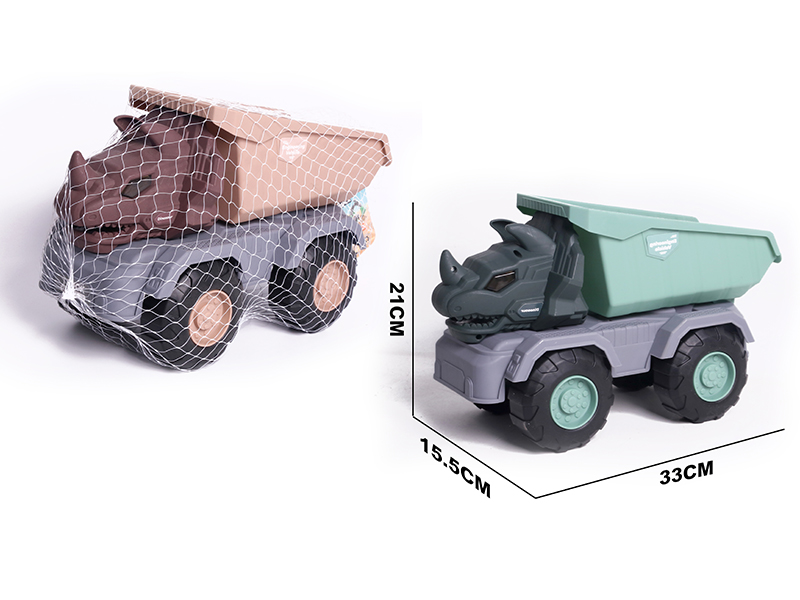 Slide Triceratops Engineering Truck(Dump Truck)