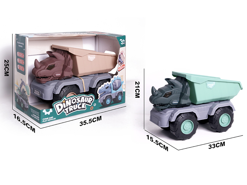 Slide Triceratops Engineering Truck(Dump Truck)