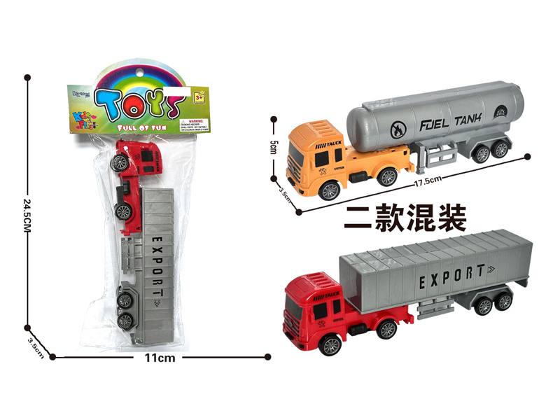 Pull Back Container Tank Truck