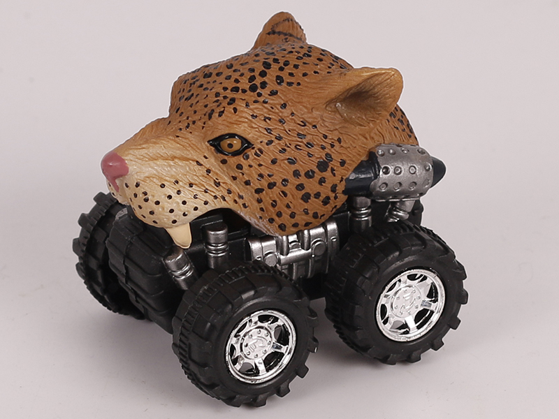 Friction/Pull Back Animal Car - Leopard