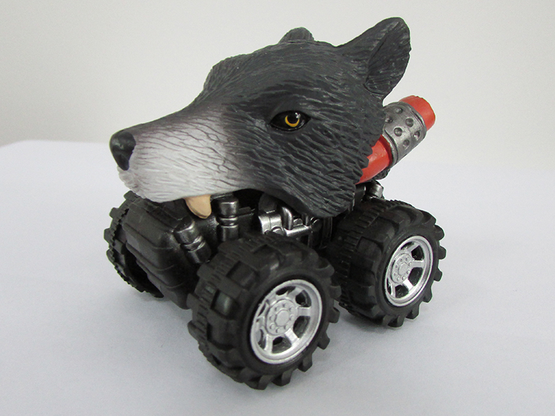 Friction/Pull Back Animal Car - Wolf