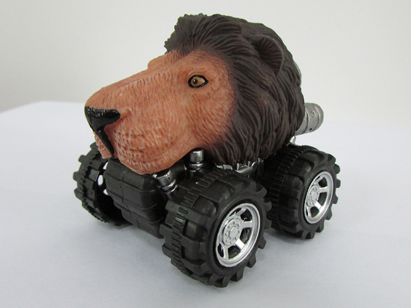 Friction/Pull Back Animal Car - Male Lion