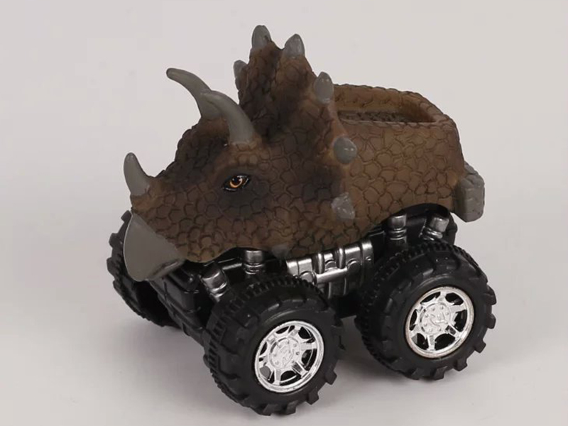 Friction/Pull Back Dinosaur Car - Triceratops