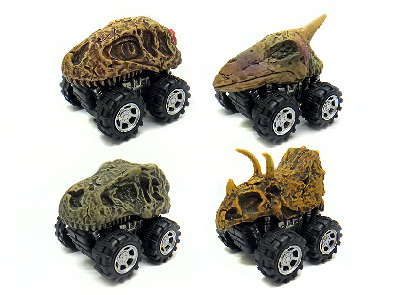 Friction/Pull Back Dinosaur Skeleton Car