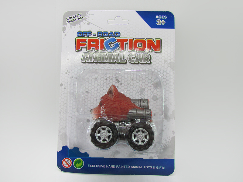 Friction/Pull Back Animal Car - Red Panda